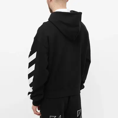 Off-White Diagonal Helvetica Oversized Hoodie OMBB037C99FLE0011001 back
