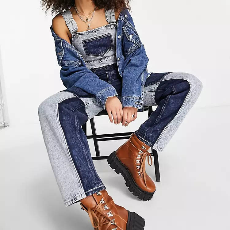 Reclaimed Vintage Inspired 90’s Baggy Utility Jeans