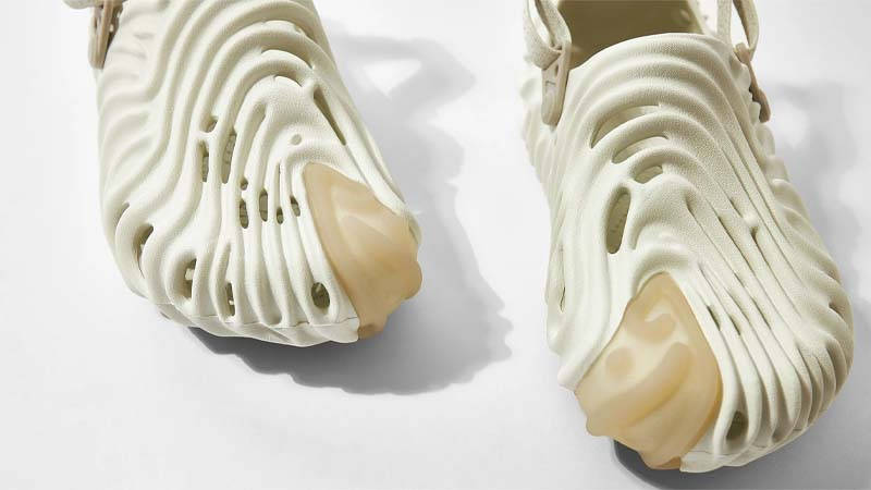 Salehe Bemburry x Crocs Classic Clog White Front Closeup