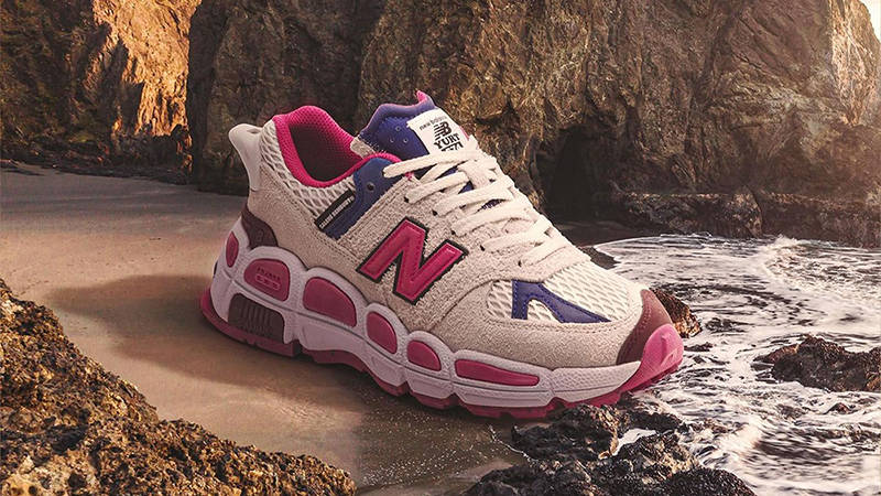 Salehe Bembury × New Balance ☆ YURT574 MS574YSA ‘Pink’ New Balance 574 YURT SALEHE BEMBURY WHITE BLUE PINK MS574YSA