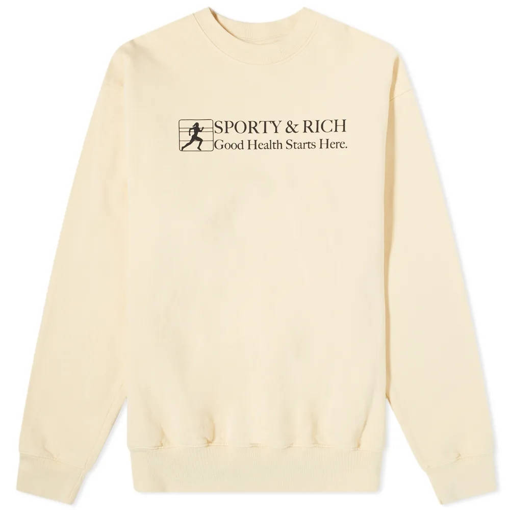 Sporty & Rich Good Health Crew Sweatshirt