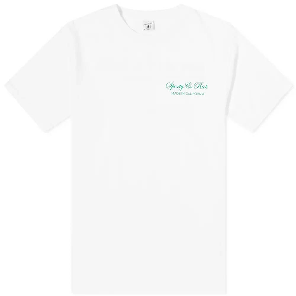 Sporty & Rich Script Logo T-Shirt