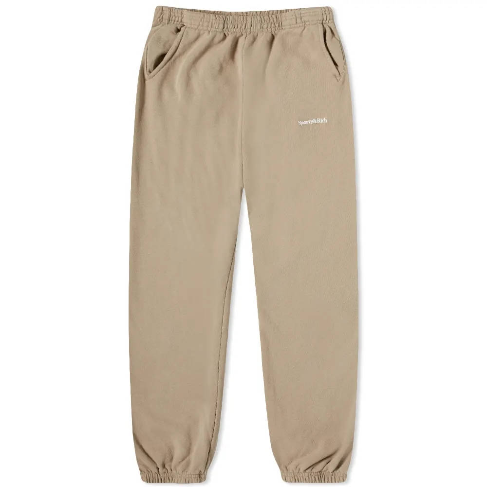 Sporty & Rich Serif Logo Sweat Pants