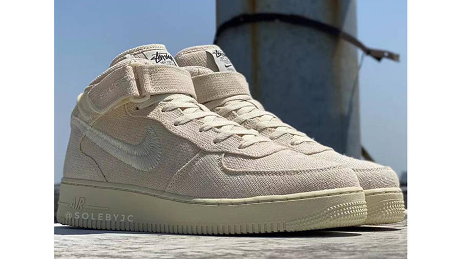 stussy nike air force 1 fossil