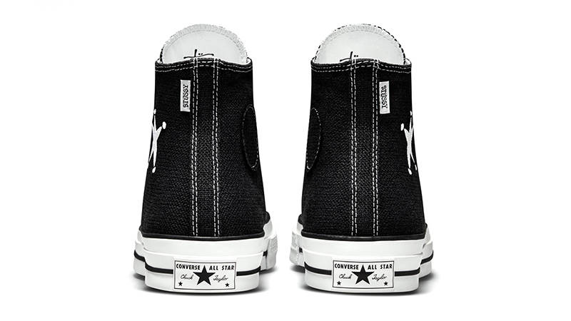 Stussy x Converse Chuck 70 High Black White A01765C Back