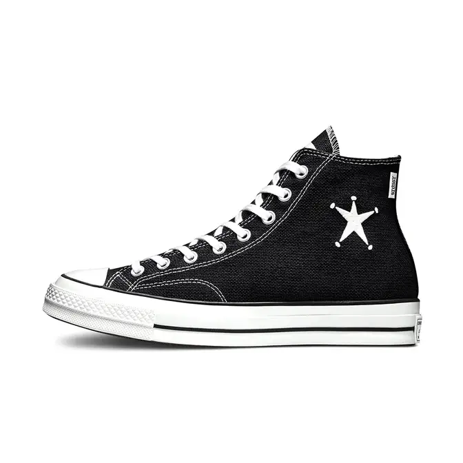 Stussy x Converse Chuck 70 High Black White A01765C