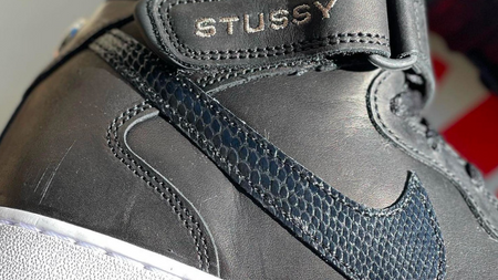 Take a Closer Look at the Stüssy x Nike Air Force 1 Mid "Black" Take a Closer Look at the Stüssy x Nike Air Force 1 Mid "Black"