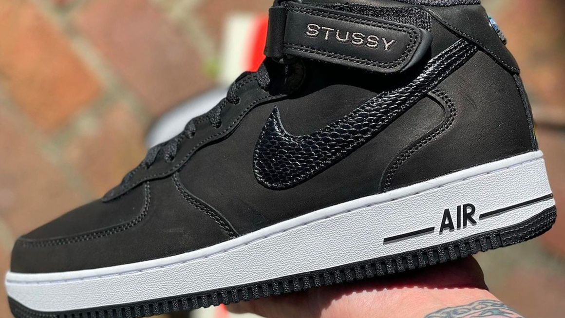 Take a Closer Look at the Stüssy x Nike Air Force 1 Mid 