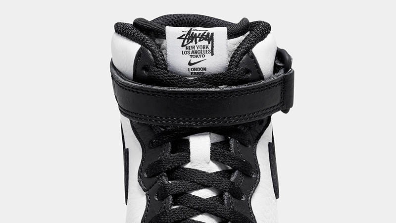 Stussy x Nike Air Force 1 Mid Toddler Black White | Where To