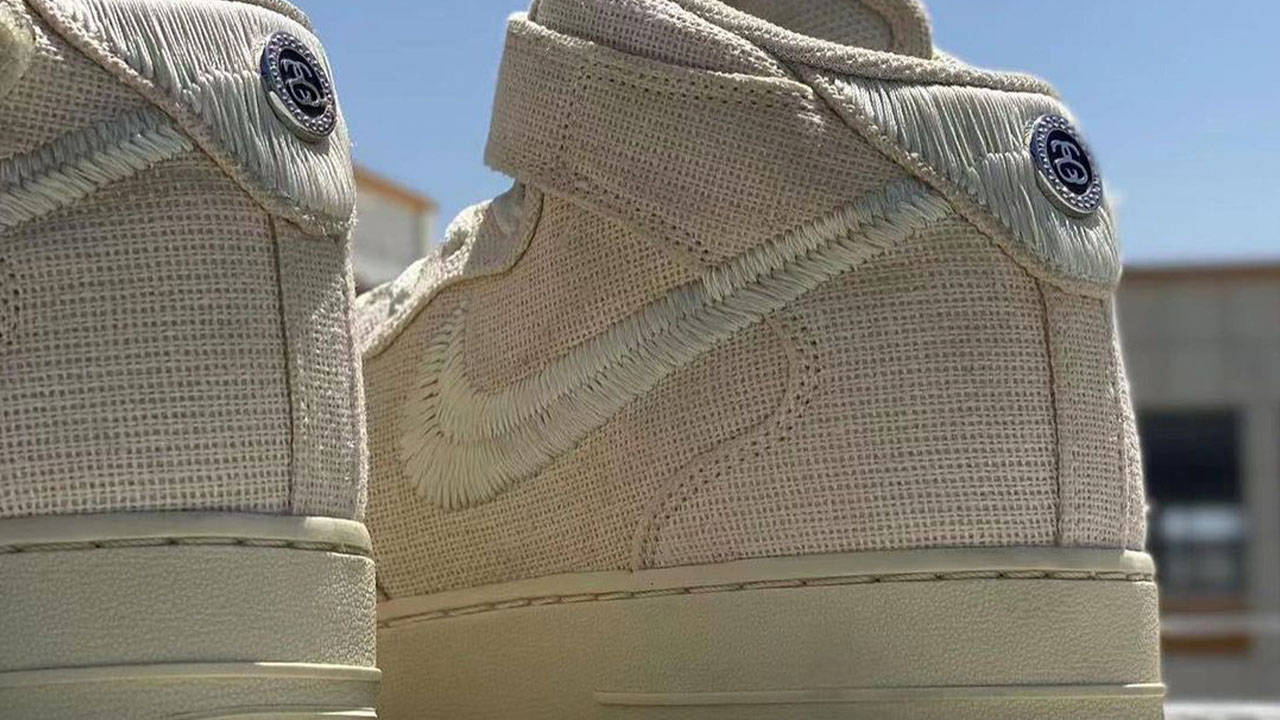 Stüssy x Nike Air Force 1 Mid "Fossil"