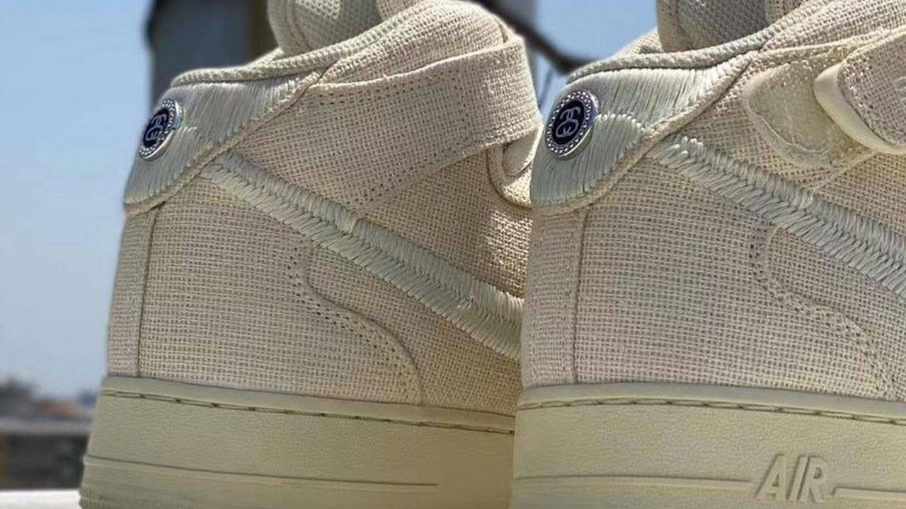 Stüssy x Nike Air Force 1 Mid "Fossil"