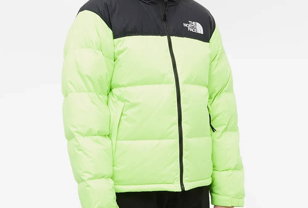 green north face bomber jacket