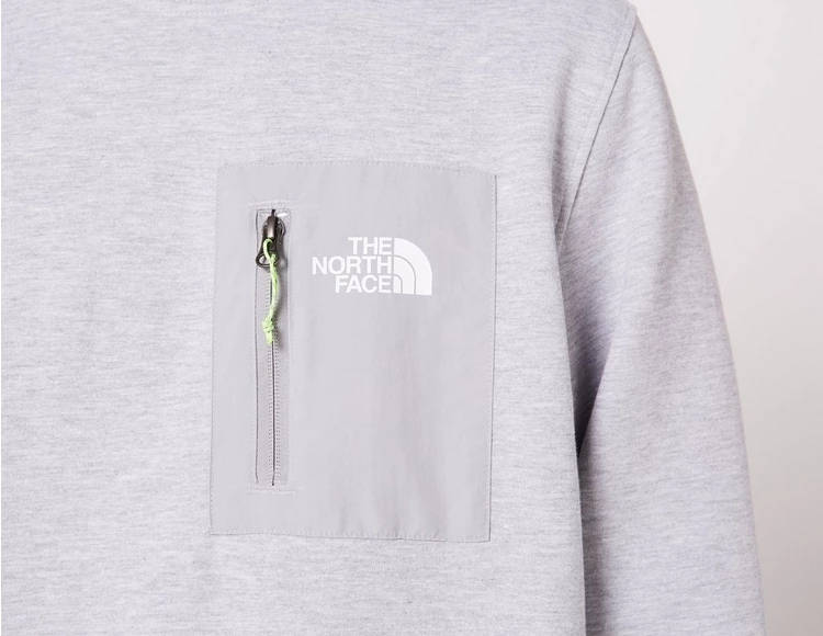 The North Face Tech Crew Neck Sweatshirt Grey Detail 3