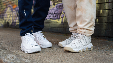 nike air uptempo grey