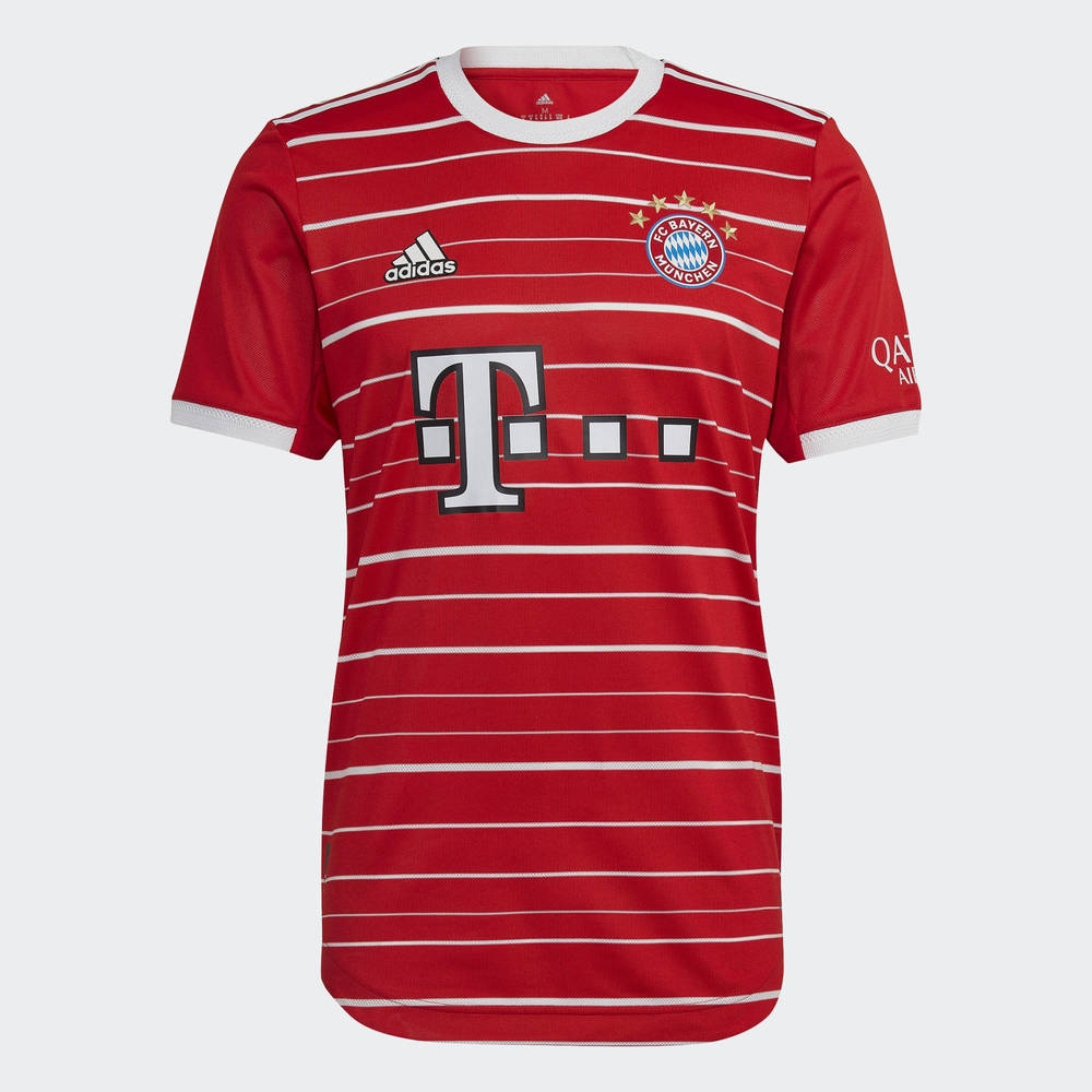 adidas FC Bayern 22/23 Home Authentic Jersey - Red | The Sole Supplier