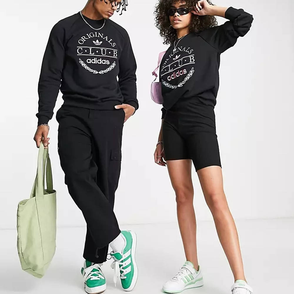 adidas Sports Resort Club Sweatshirt Black The Sole Supplier