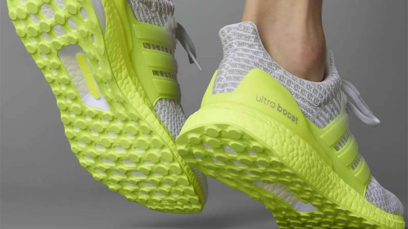 Yellow Adidas Ultra Boost Clima Boys Adidas Ultra Boost DNA White