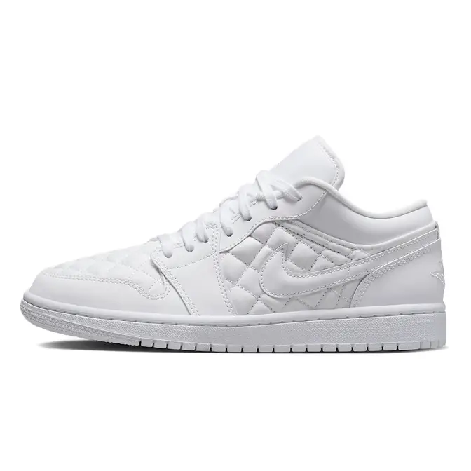 Air Jordan 1 Low Quilted Triple White | Where To Buy