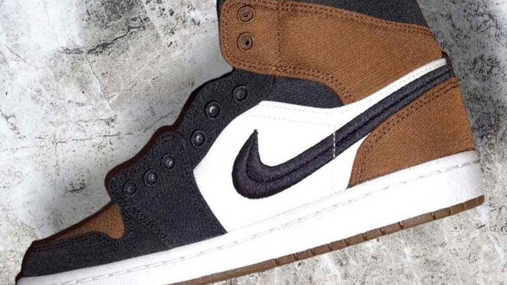 Air Jordan 1 Mid Brown Toe 1