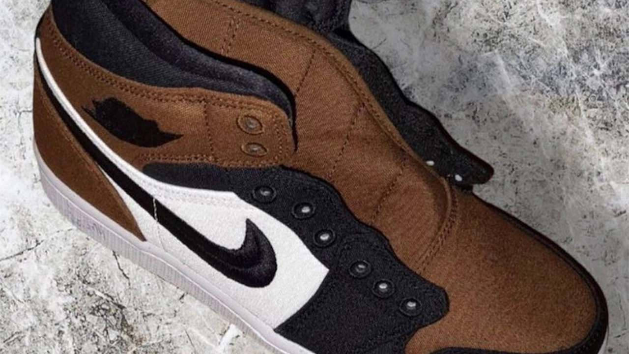 Air Jordan 1 Mid Brown Toe 2