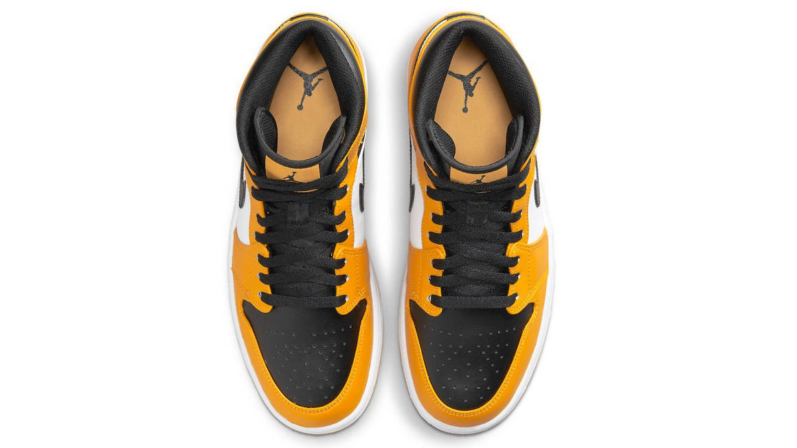 Air Jordan 1 Mid Flipped Yellow Toe Sneakers