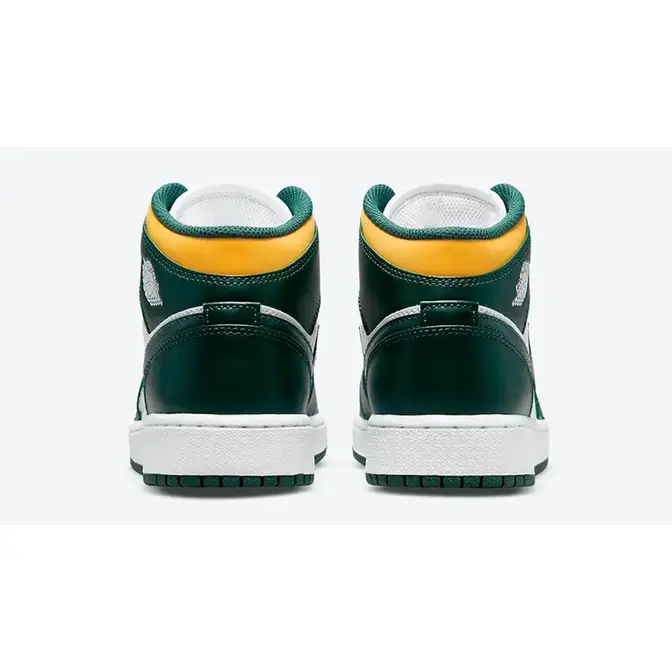 Air Jordan 1 Mid GS Green Yellow | Where To Buy | 554725-371 | The Sole ...