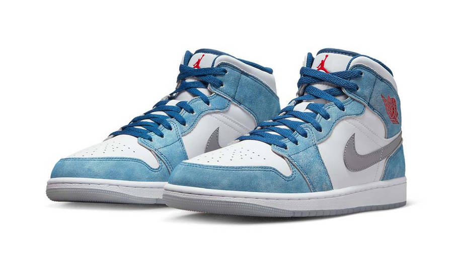 Air Jordan 1 Mid French Blue Fire Red | Where To Buy | DN3706-401 | The ...