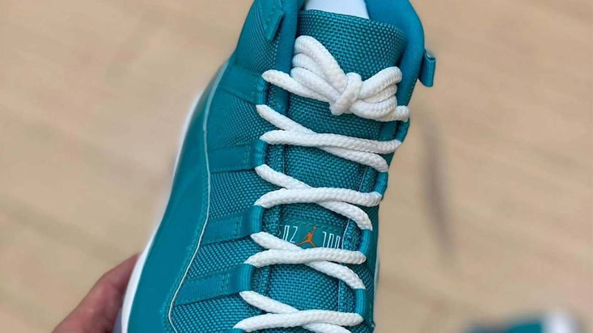 Air Jordan 11 Miami Dolphins Sample