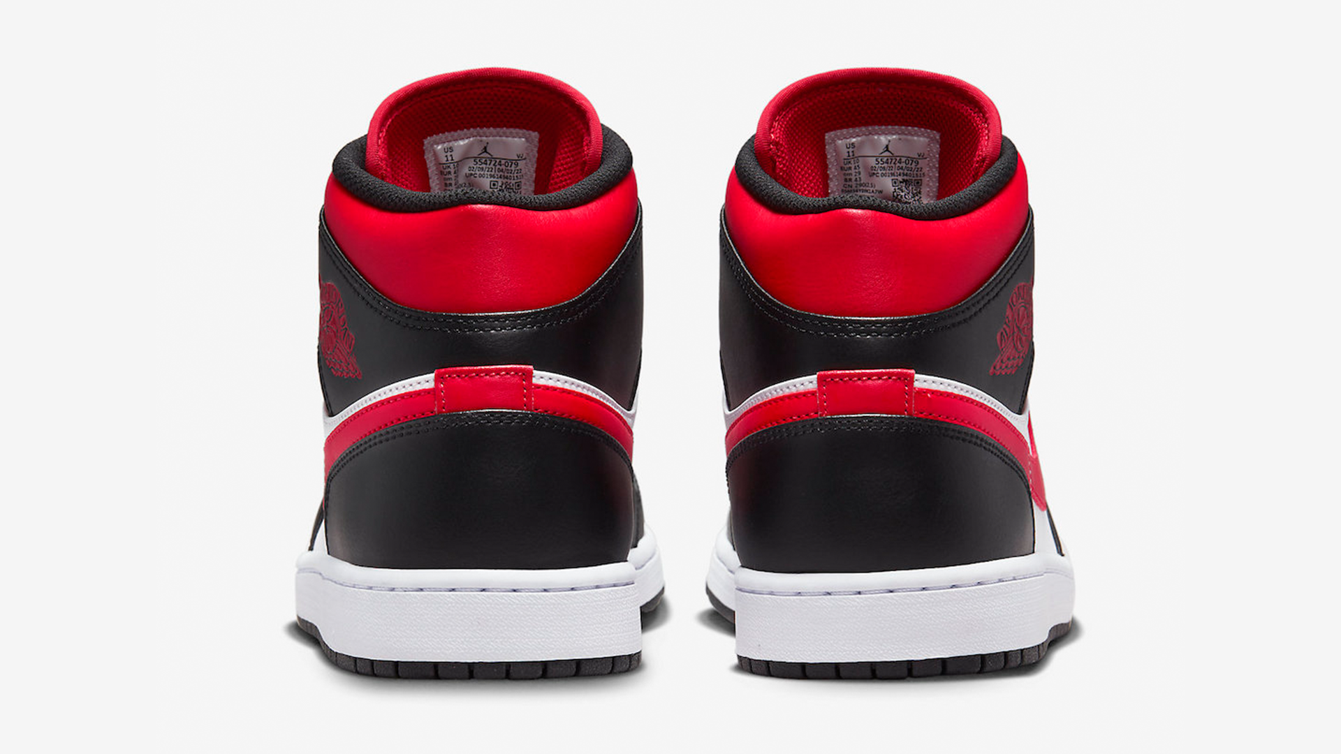 AJ1 Mid Bred Toe White 5