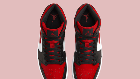 The Air Jordan 1 Mid "Bred Toe" Gets a Rework The Air Jordan 1 Mid "Bred Toe" Gets a Rework