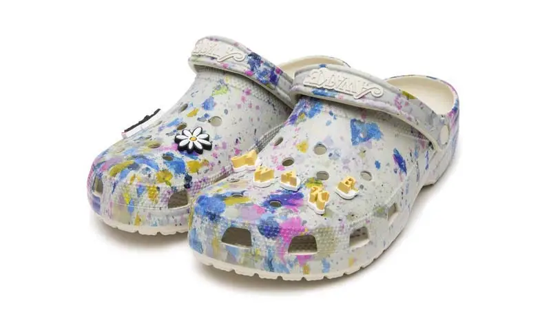 Paint sales splatter crocs