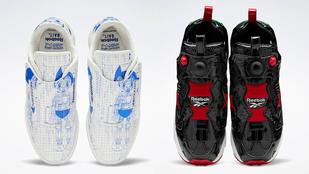 Image via Reebok BAIT x Reebok Astro Boy Club C and Instapump Fury