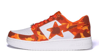A BATHING APE BAPESTA Heron Preston Orange A BATHING APE BAPESTA Heron Preston Orange