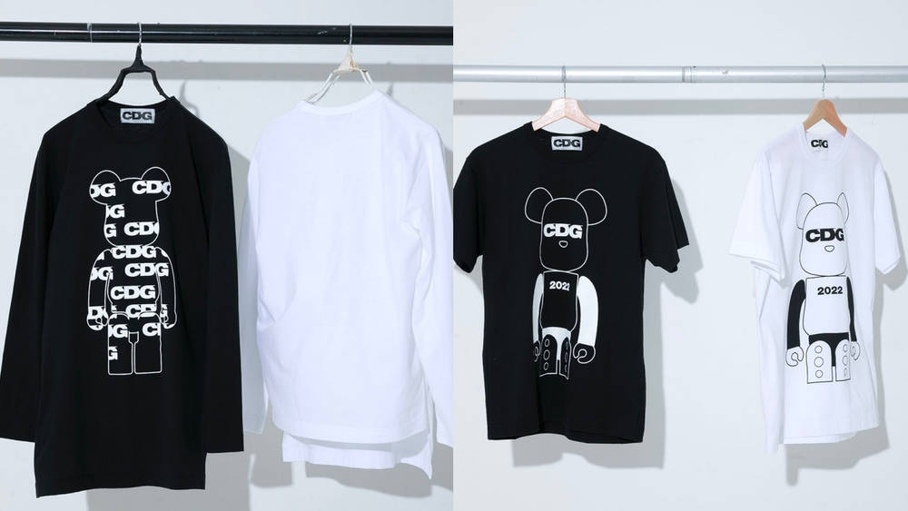Image via Medicom Toy BE@RBRICK x CDG Showcase a Selection of Limited Tees
