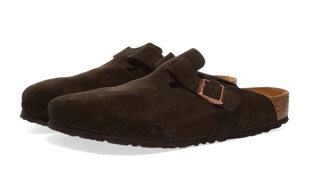 Birkenstock Boston Mocha Suede