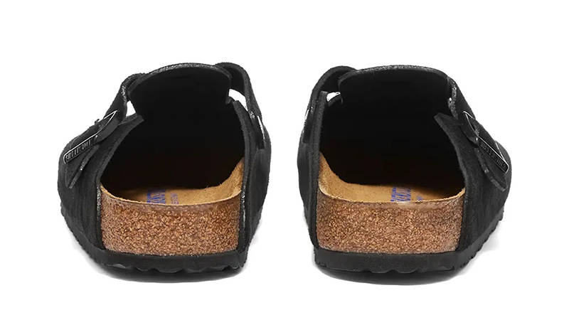 Birkenstock Boston SFB Black Suede