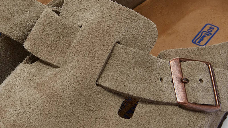 Birkenstock Boston SFB Taupe Suede