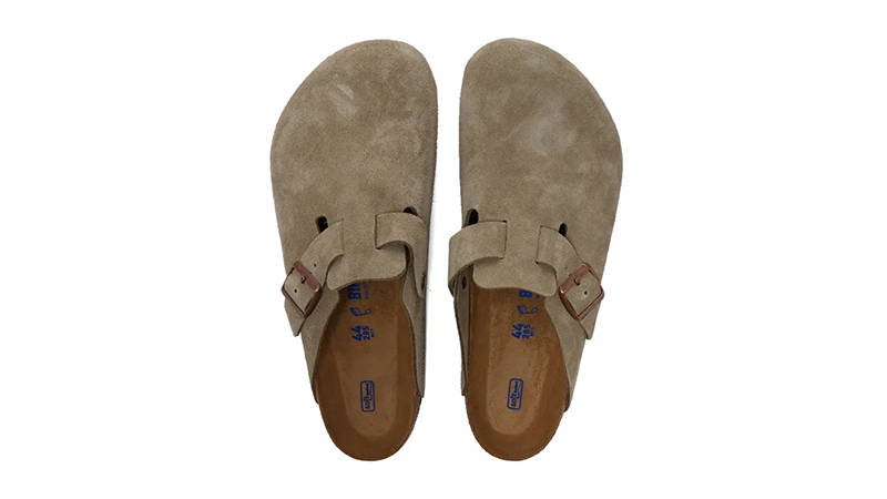 Birkenstock Boston SFB Taupe Suede