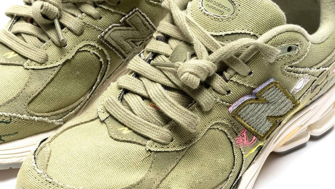 Bryant Giles x New Balance 2002R Canvas Olive Green