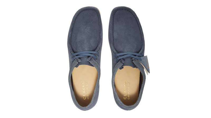 Clarks Originals Wallabee Blue Suede Middle