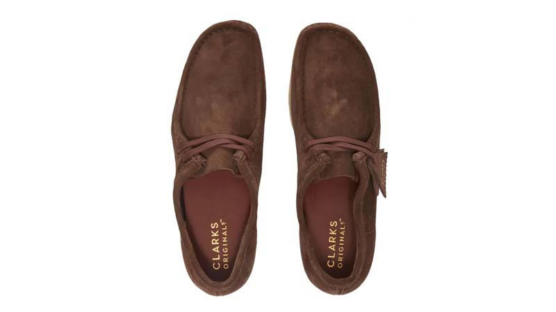 Clarks Originals Wallabee Dark Brown Suede Middle