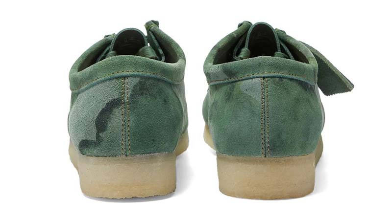 Clarks Originals Wallabee Green Camo Back