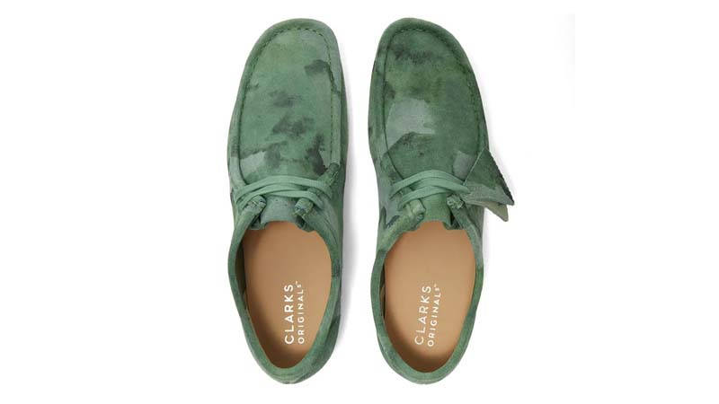 Clarks Originals Wallabee Green Camo Middle