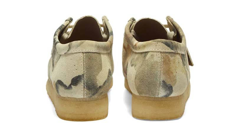 Clarks Originals Wallabee Off White Camo Back