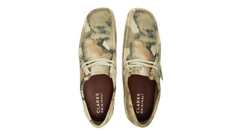 Clarks Originals Wallabee Off White Camo Middle