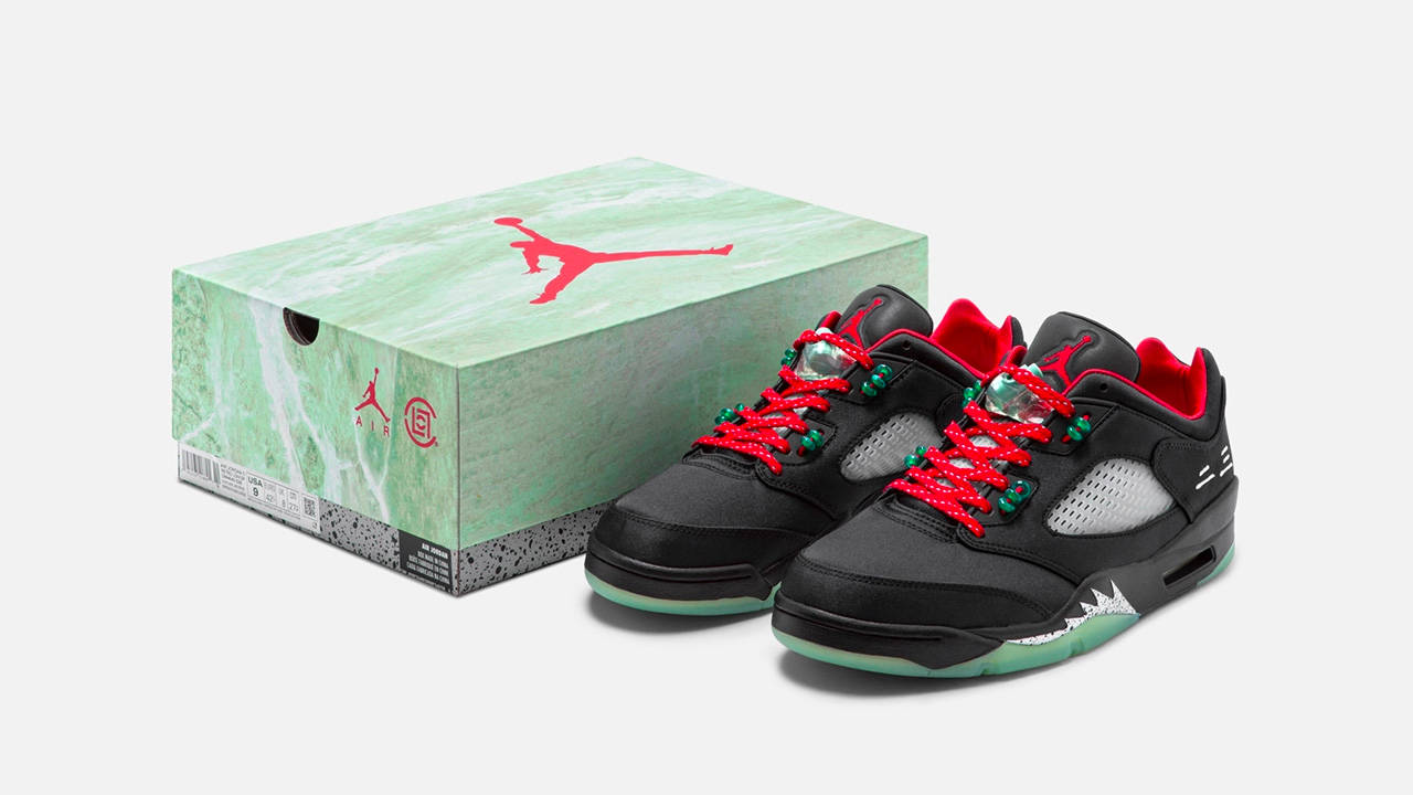 CLOT x Air Jordan 5 Low SP "Jade"