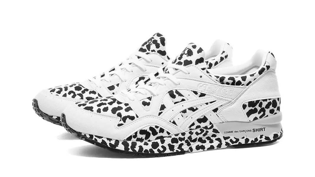 Comme des Garcons SHIRT x ASICS Gel-Lyte 5 White Leopard Front