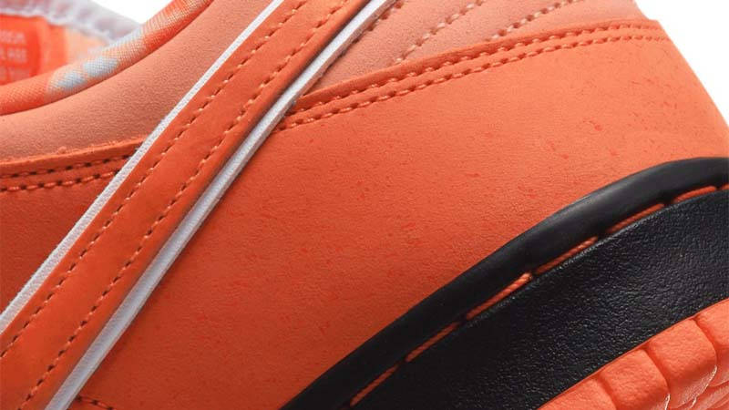 Concepts x Nike SB Dunk Low Orange Lobster Closeup