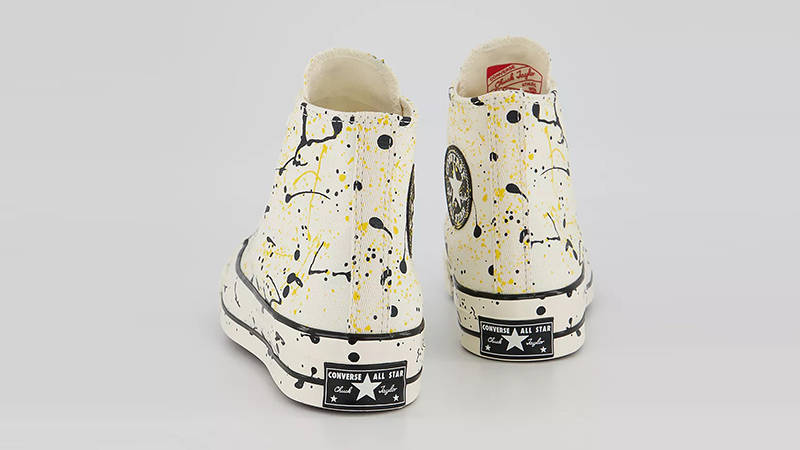 Converse Chuck 70 High Paint Splatter Egret Black