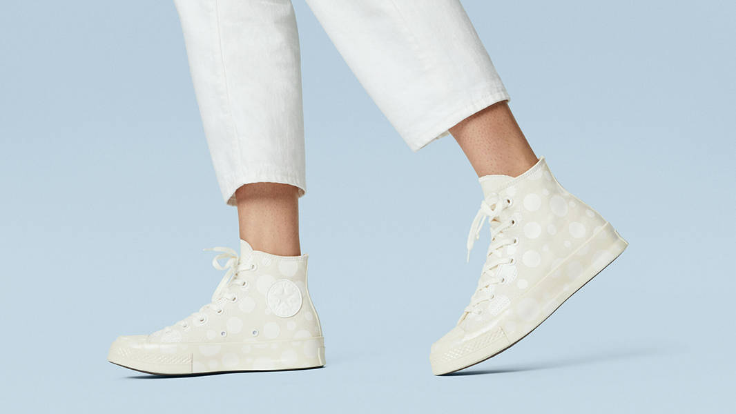 Converse Chuck 70 Polka Dots High Egret White